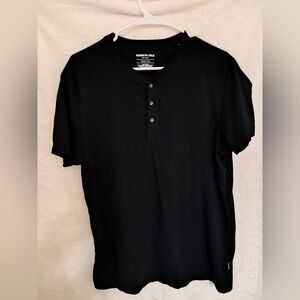 KENNETH COLE SLIM FIT LIGHT WEIGHT KNIT T-SHIRT Black Size Medium